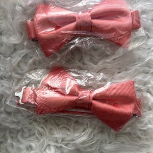 Kids Coral Bow Tie - Classic Adjustable Bow